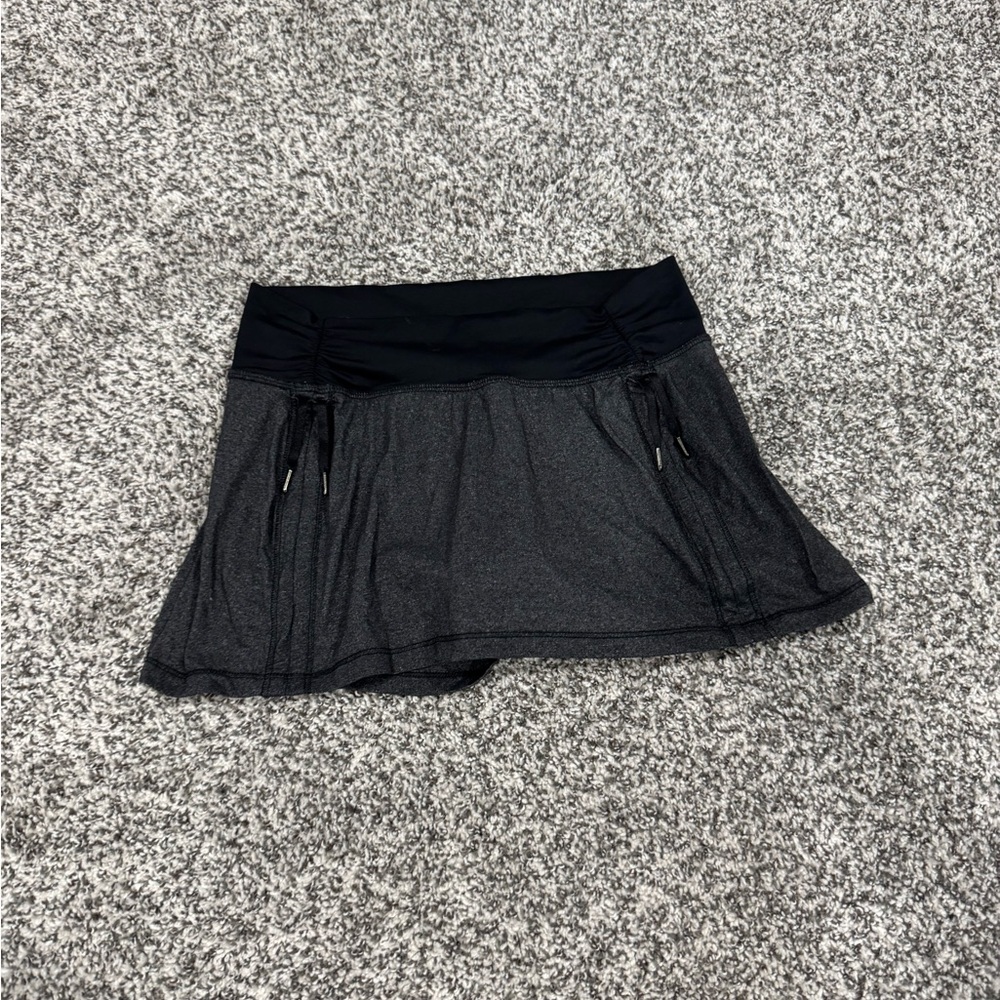 Lululemon Athletica Black and Gray Skort